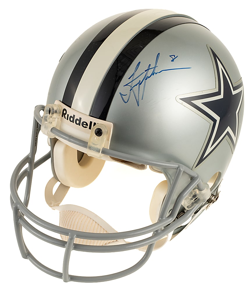 Troy Aikman Signed Dallas Cowboys Helmet - JSA