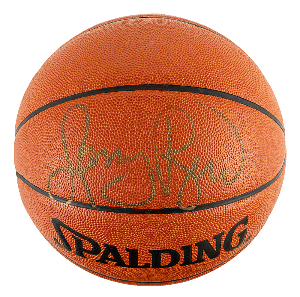 Larry Bird Signed Basketball - Upper Deck and JSA