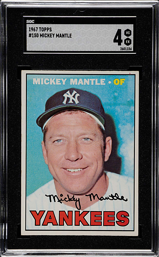1967 Topps #150 Mickey Mantle SGC VG/EX 4