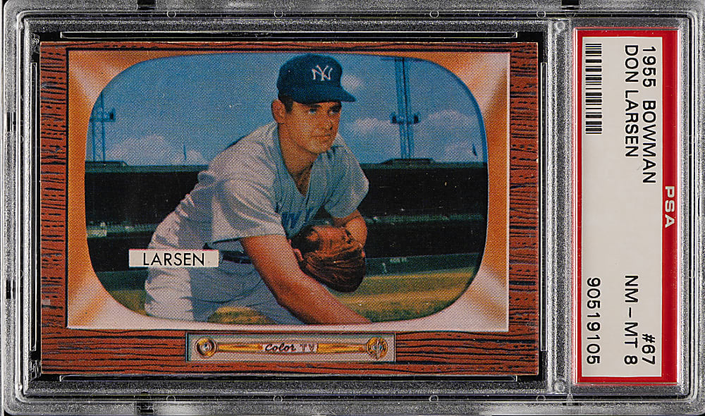 1955 Bowman #67 Don Larsen PSA NM-MT 8