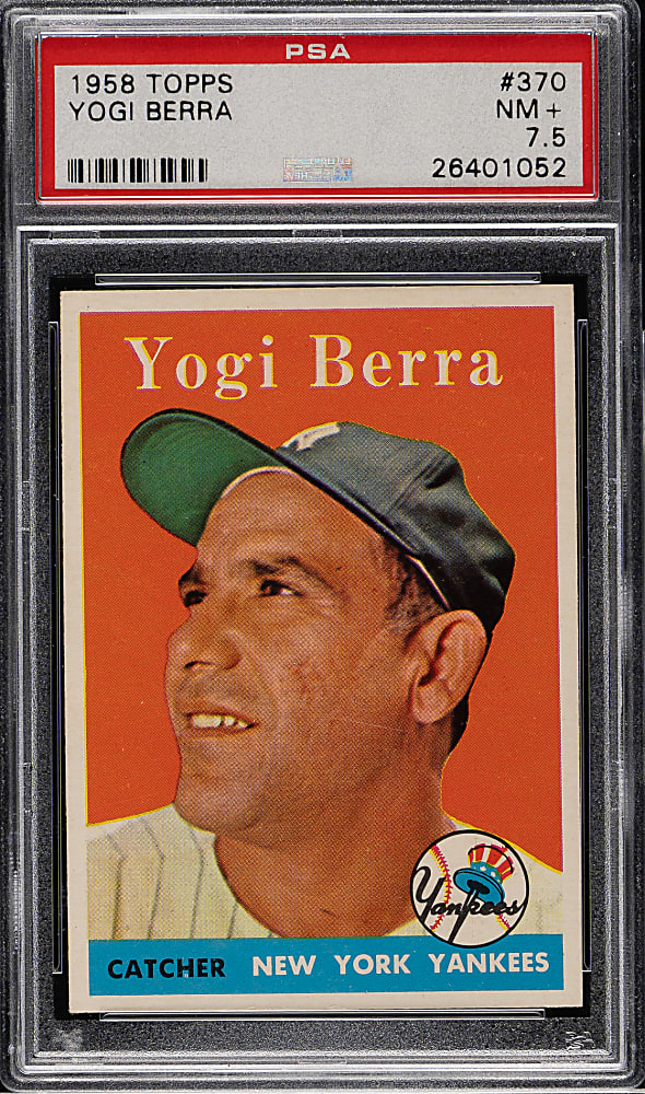 1958 Topps #370 Yogi Berra PSA NM+ 7.5