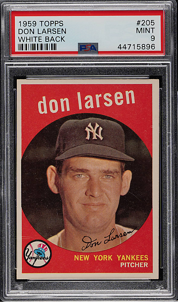 1959 Topps #205 Don Larsen PSA MINT 9