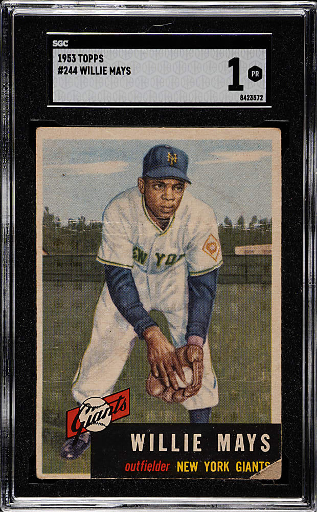 1953 Topps #244 Willie Mays SGC POOR 1