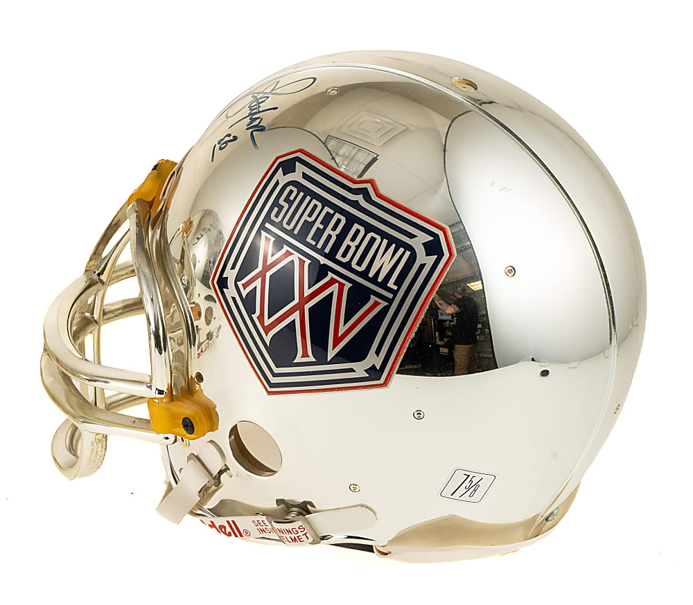 Lawrence Taylor Single-Signed Super Bowl XXV  Helmet - JSA