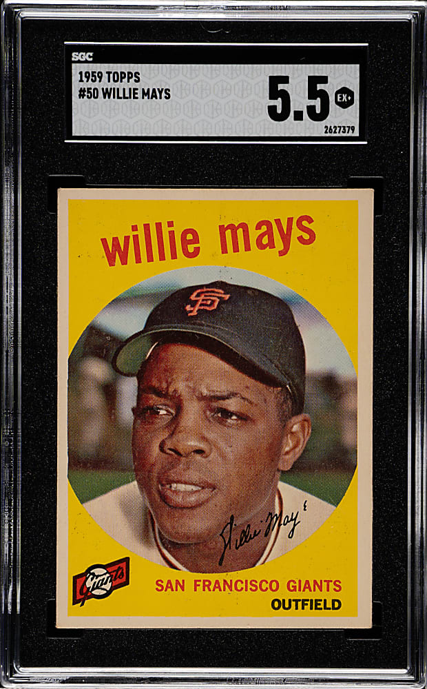 1959 Topps #50 Willie Mays SGC EX+ 5.5
