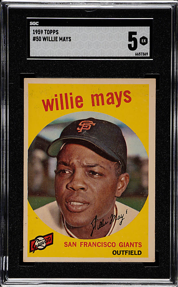 1959 Topps #50 Willie Mays SGC EX 5