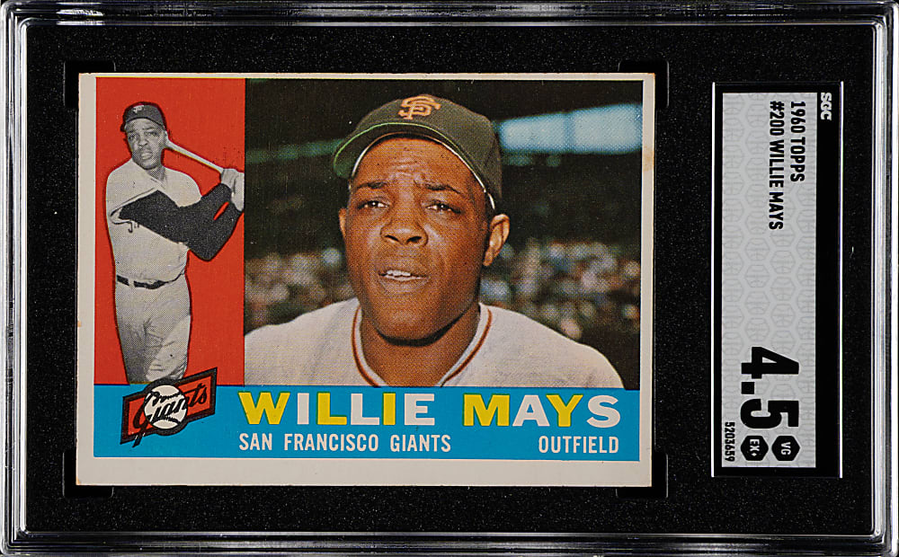 1960 Topps #200 Willie Mays SGC VG/EX+ 4.5