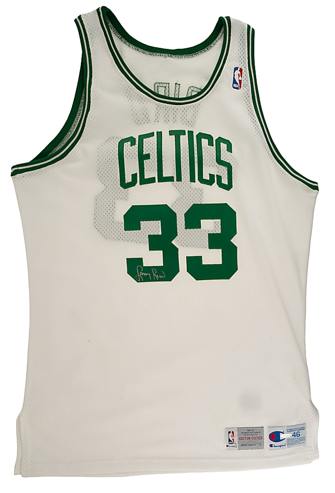 Larry Bird Signed Boston Celtics Jersey - Upper Deck and JSA
