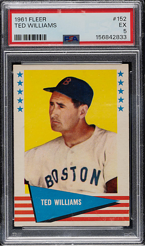 1961 Fleer All-Time Greats #152 Ted Williams PSA EX 5