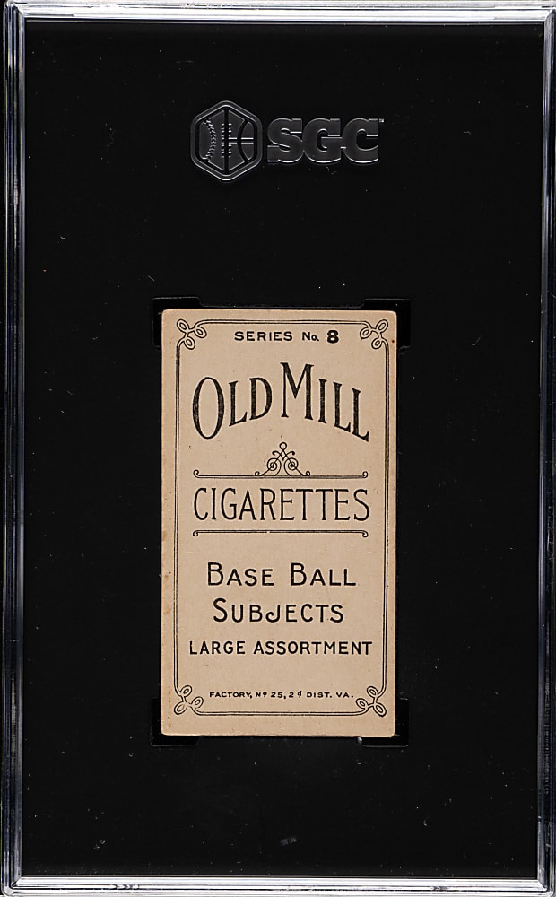 1910 T210 Old Mill Tobacco "Series 8" Miller SGC GOOD+ 2.5