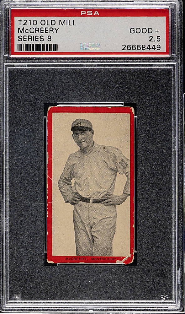 1910 T210 Old Mill Tobacco "Series 8" McCreery PSA GOOD+ 2.5