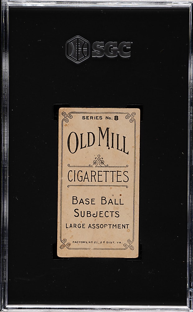 1910 T210 Old Mill Tobacco "Series 8" Andrew Larsen SGC GOOD 2