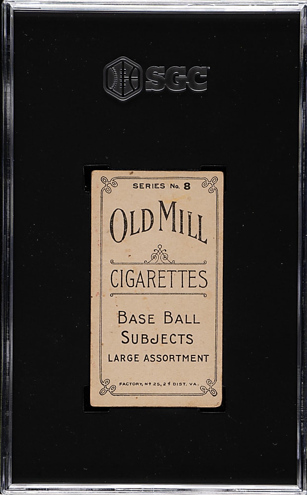 1910 T210 Old Mill Tobacco "Series 8" Joe Collins SGC GOOD 2