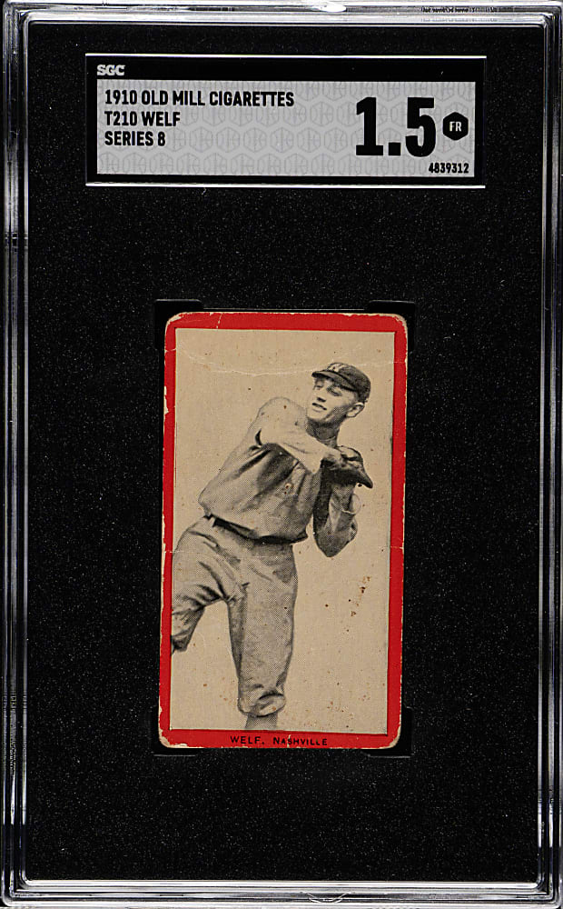 1910 T210 Old Mill Tobacco "Series 8" Ollie Welf SGC FAIR 1.5