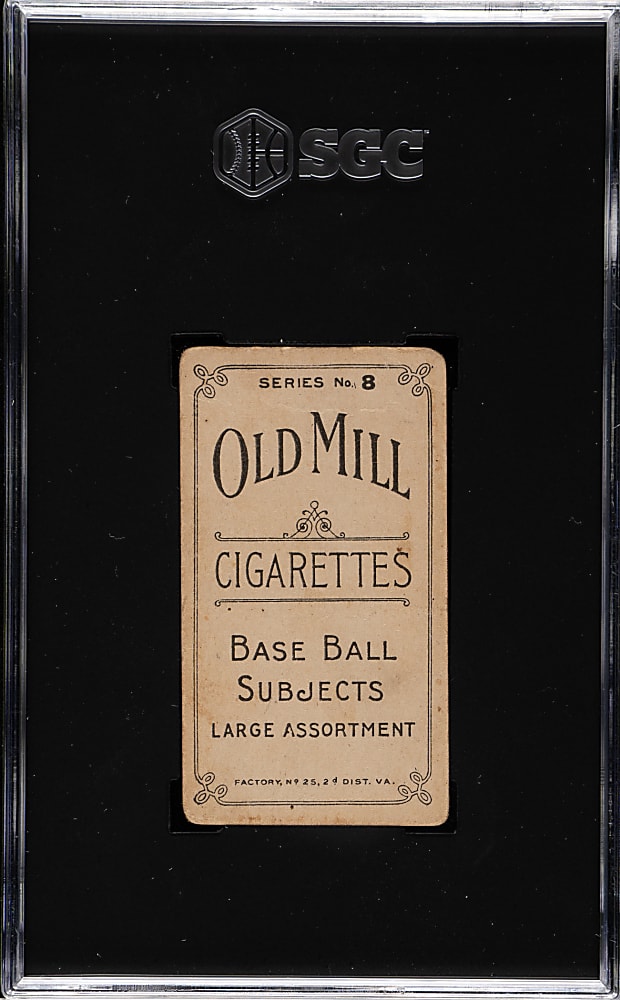 1910 T210 Old Mill Tobacco "Series 8" Ollie Welf SGC FAIR 1.5