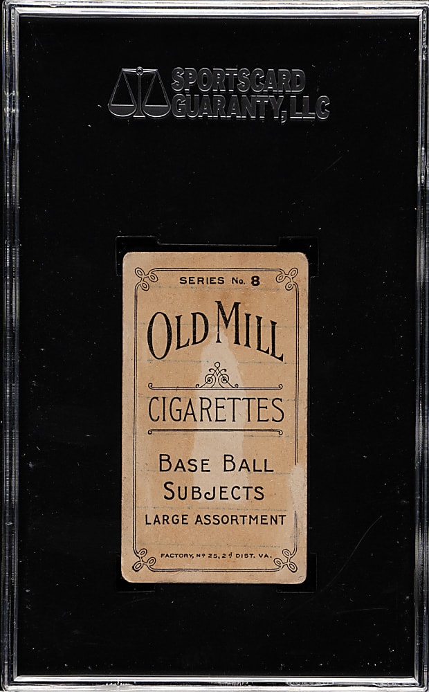 1910 T210 Old Mill Tobacco "Series 8" Scott Walker SGC FAIR 20