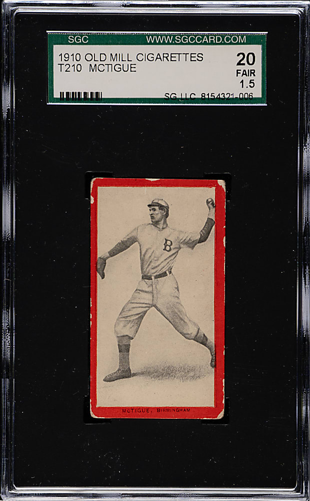1910 T210 Old Mill Tobacco "Series 8" Bill McTigue SGC FAIR 20