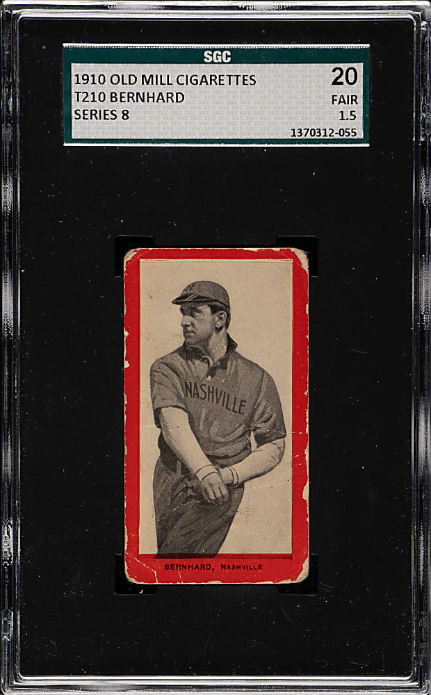 1910 T210 Old Mill Tobacco "Series 8" Bill Bernhard SGC FAIR 20