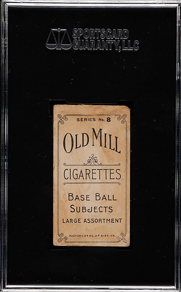 1910 T210 Old Mill Tobacco "Series 8" Eddie Hohnhorst SGC FAIR 20