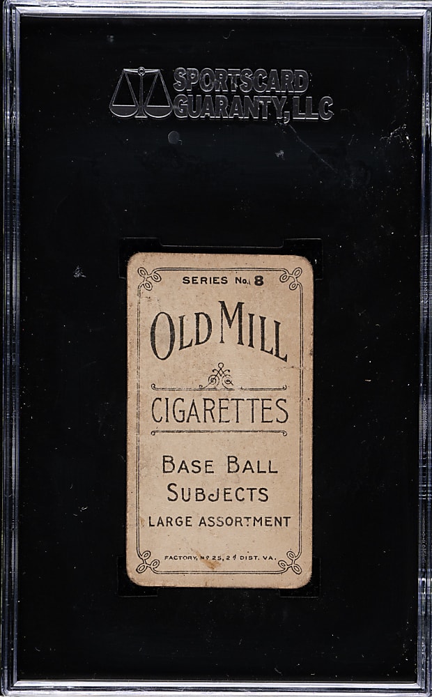 1910 T210 Old Mill Tobacco "Series 8" Carlton Molesworth SGC FAIR 20
