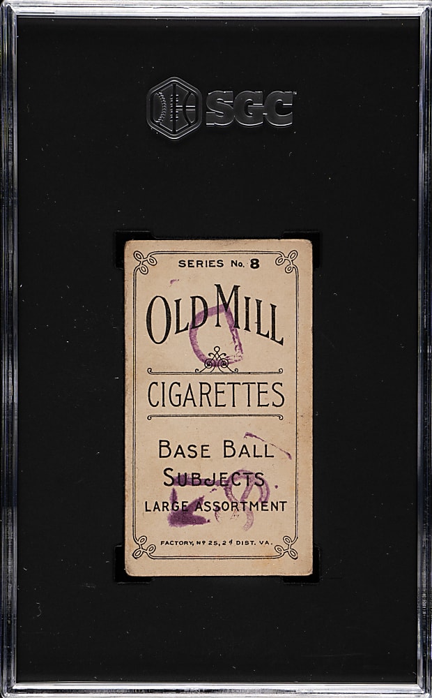 1910 T210 Old Mill Tobacco "Series 8" Art Marcan SGC POOR 1