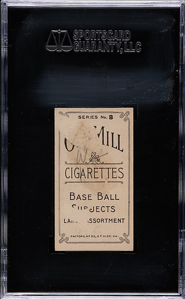 1910 T210 Old Mill Tobacco "Series 8" Hub Perdue SGC POOR 10