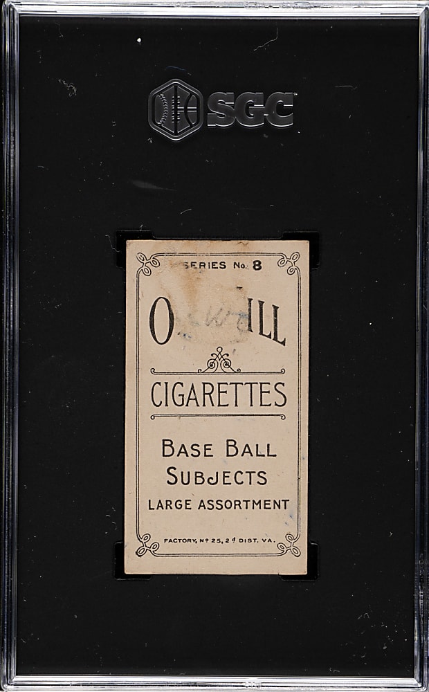 1910 T210 Old Mill Tobacco "Series 8" Bill Bartley SGC Authentic