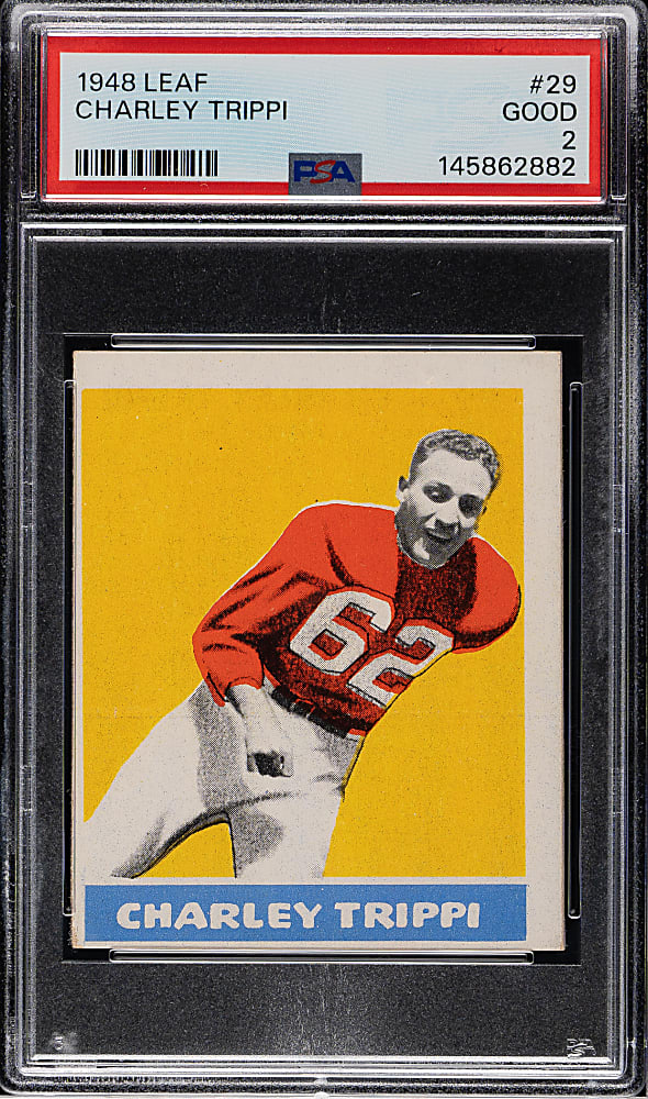 1948 Leaf Football #29 Charley Trippi Rookie PSA GOOD 2
