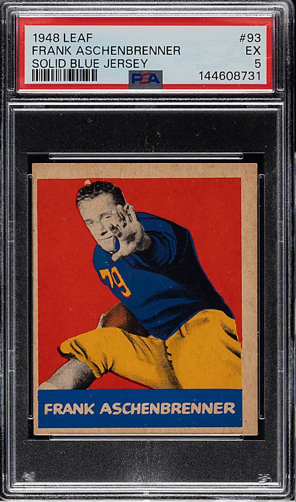 1948 Leaf Football #93 Frank Aschenbrenner PSA EX 5