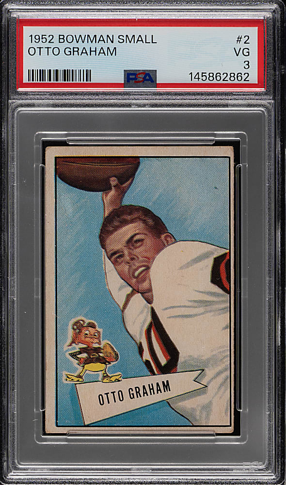 1952 Bowman Small Football #2 Otto Graham PSA VG 3