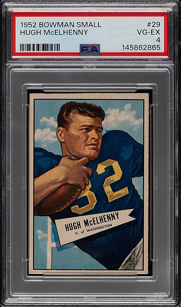 1952 Bowman Small Football #29 Hugh McElhenny Rookie PSA VG-EX 4