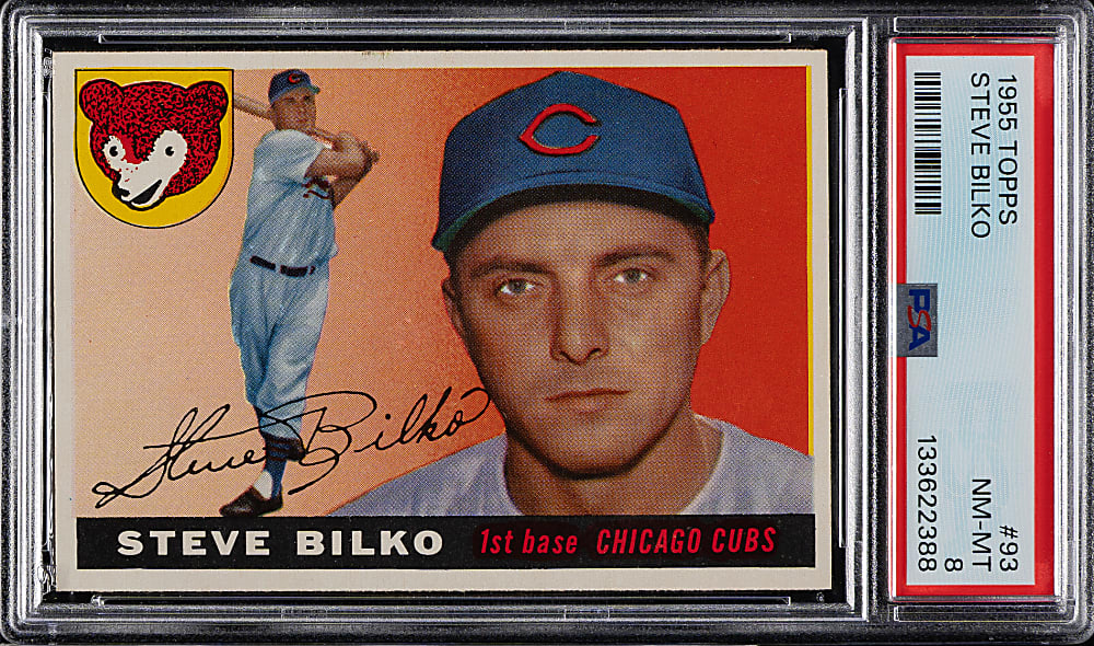 1955 Topps #93 Steve Bilko PSA NM-MT 8