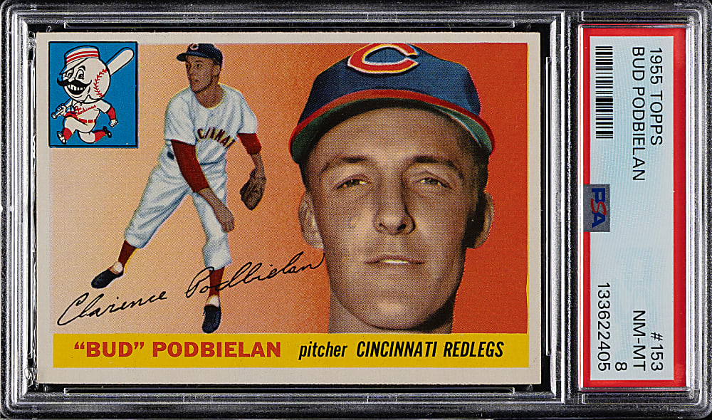 1955 Topps #153 Bud Podbielan PSA NM-MT 8