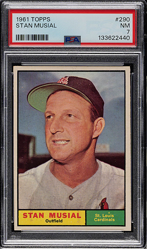 1961 Topps #290 Stan Musial PSA NM 7