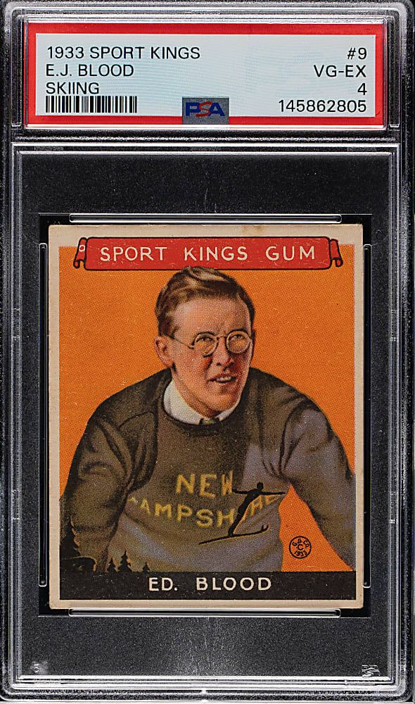 1933 R338 Sport Kings #9 Ed Blood PSA VG-EX 4