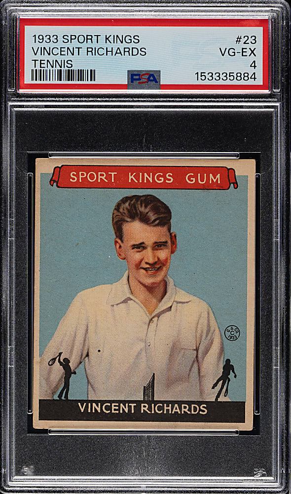 1933 R338 Sport Kings #23 Vincent Richards PSA VG-EX 4