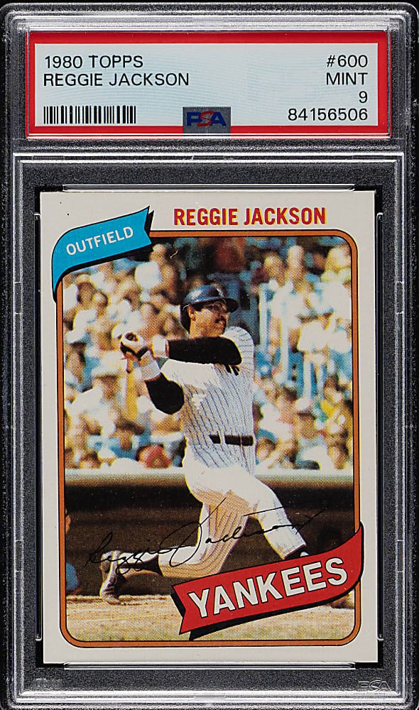 1980 Topps #600 Reggie Jackson PSA MINT 9