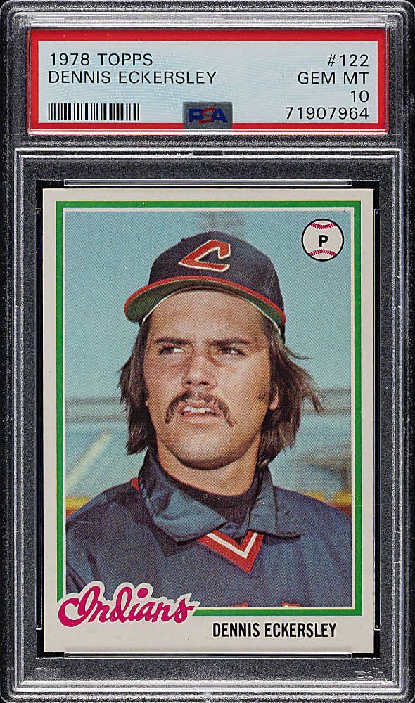 1978 Topps #122 Dennis Eckersley PSA GEM MINT 10