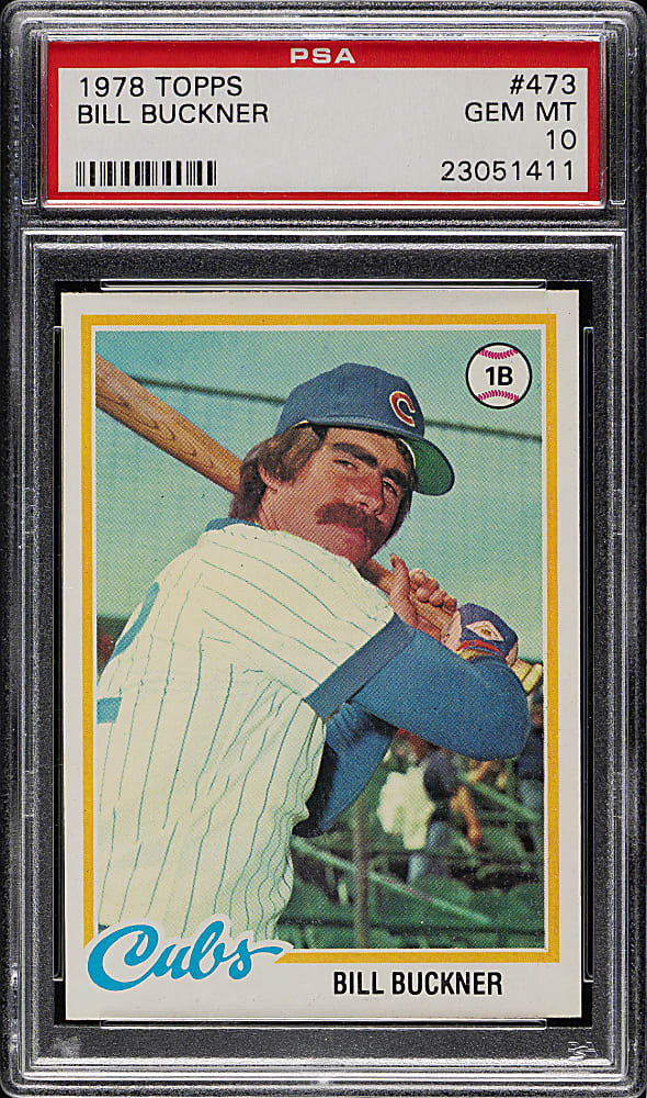 1978 Topps #473 Bill Buckner PSA GEM MINT 10