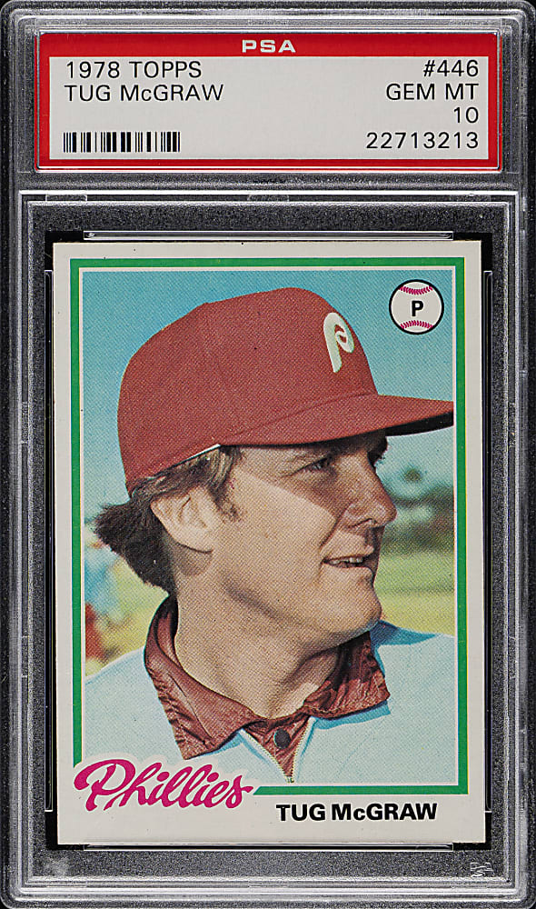1978 Topps #446 Tug McGraw PSA GEM MINT 10