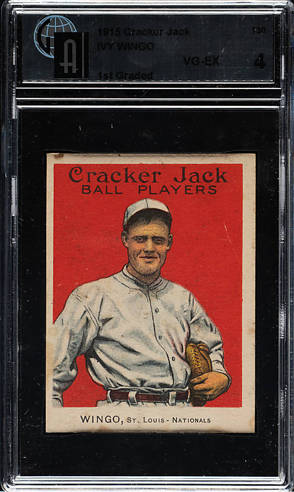 1915 E145 Cracker Jack #130 Ivy Wingo GAI VG-EX 4