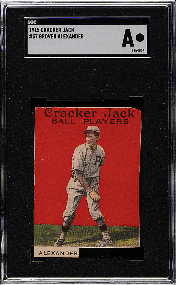 1915 E145 Cracker Jack #37 Grover Alexander SGC Authentic