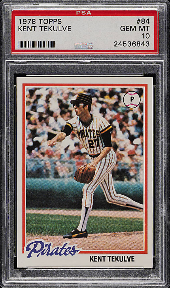 1978 Topps #84 Kent Tekulve PSA GEM MINT 10