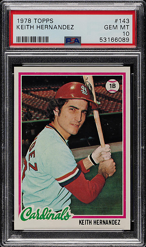 1978 Topps #143 Keith Hernandez PSA GEM MINT 10