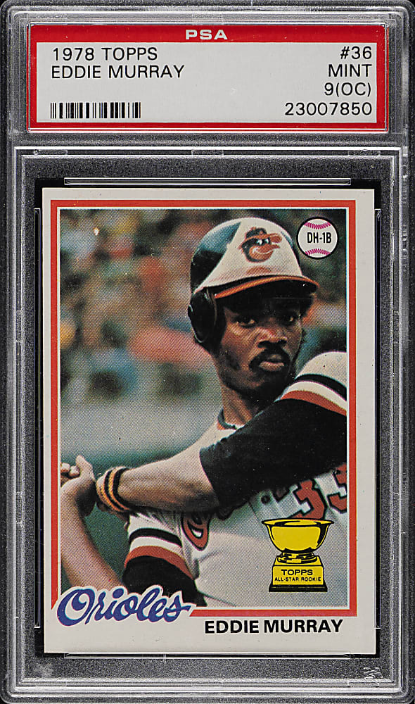 1978 Topps #36 Eddie Murray Rookie PSA MINT 9 (OC)