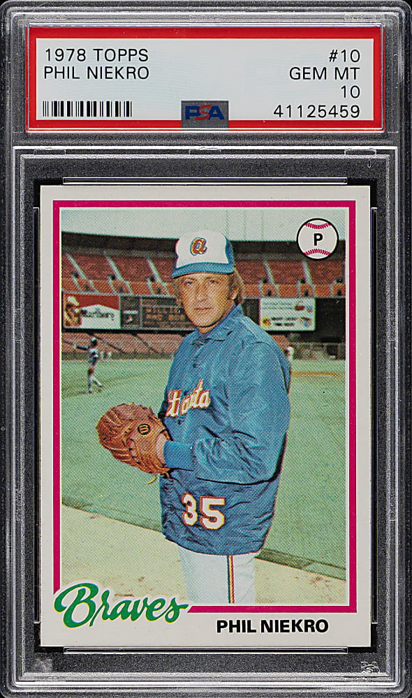 1978 Topps #10 Phil Niekro PSA GEM MINT 10