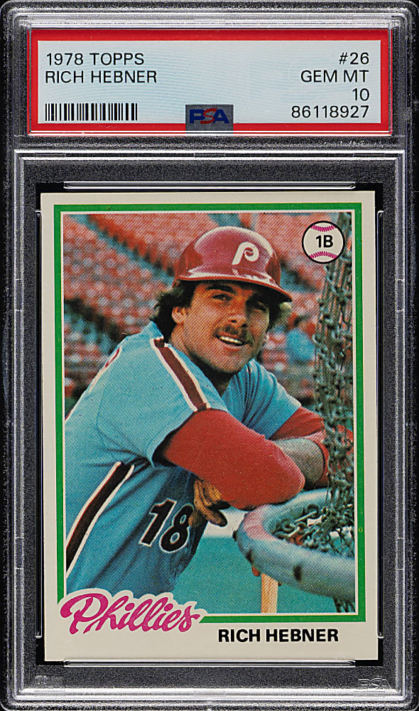 1978 Topps #26 Rich Hebner PSA GEM MINT 10