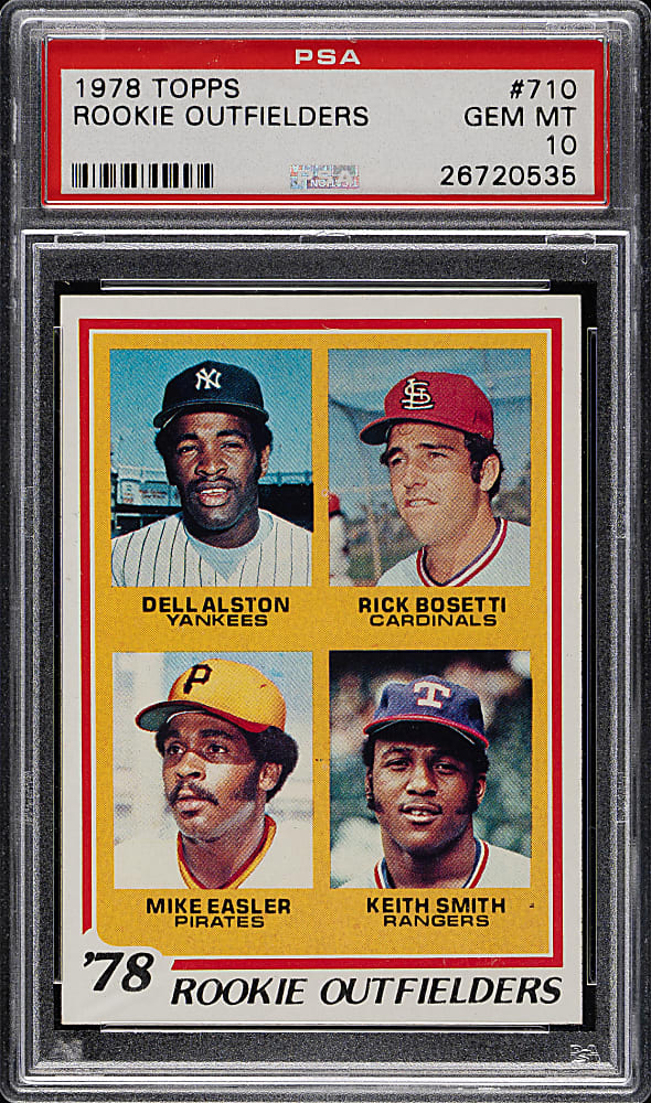1978 Topps #710 Alston/Bosetti/Easler/Smith PSA GEM MINT 10