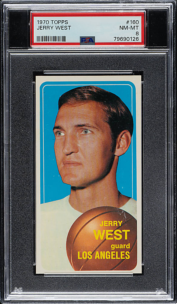 1970-1971 Topps Basketball #160 Jerry West PSA NM-MT 8