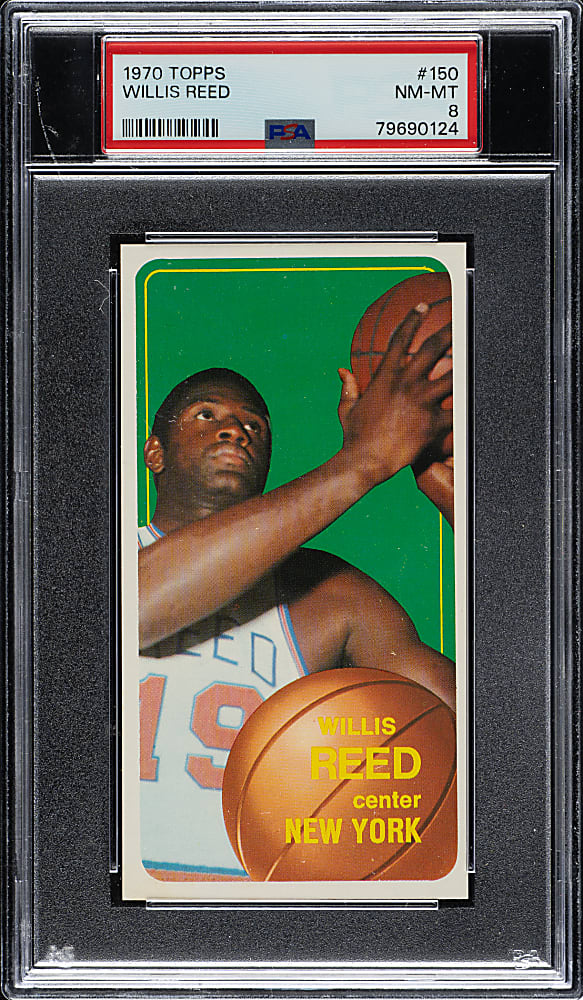 1970-1971 Topps Basketball #150 Willis Reed PSA NM-MT 8
